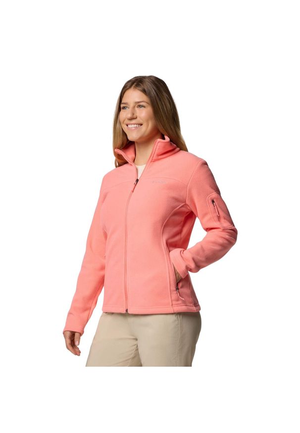 columbia - Polar turystyczny damski Fast Trek II Jacket. Kolor: fioletowy. Materiał: poliester