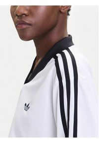 Adidas - adidas Bluzka adicolor Football Jacquard JV9740 Biały Loose Fit. Kolor: biały. Materiał: syntetyk #5