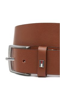 TOMMY HILFIGER - Tommy Hilfiger Pasek Męski Adan 3.5 Ext AM0AM13014 Brązowy. Kolor: brązowy. Materiał: skóra