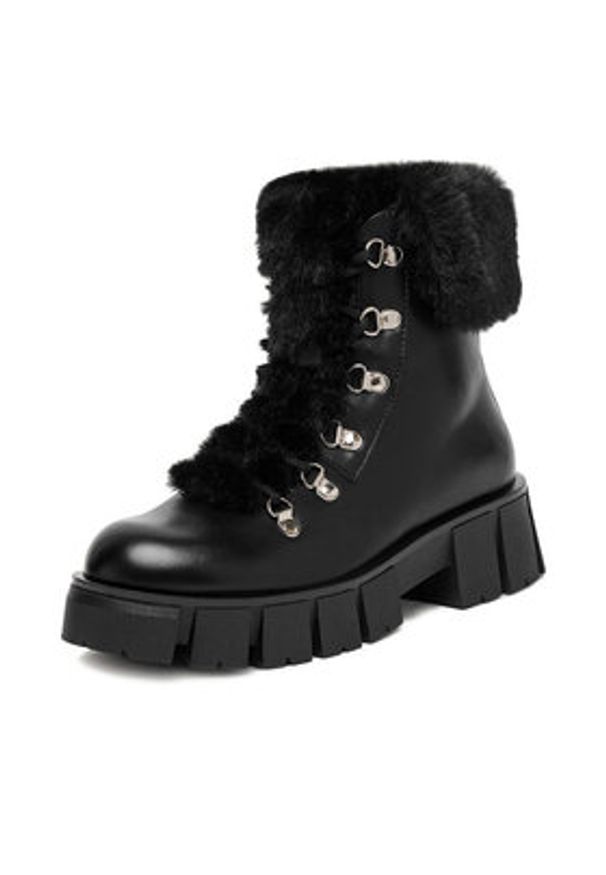 DeeZee Trzewiki 90190-6 Czarny. Kolor: czarny. Materiał: syntetyk, materiał