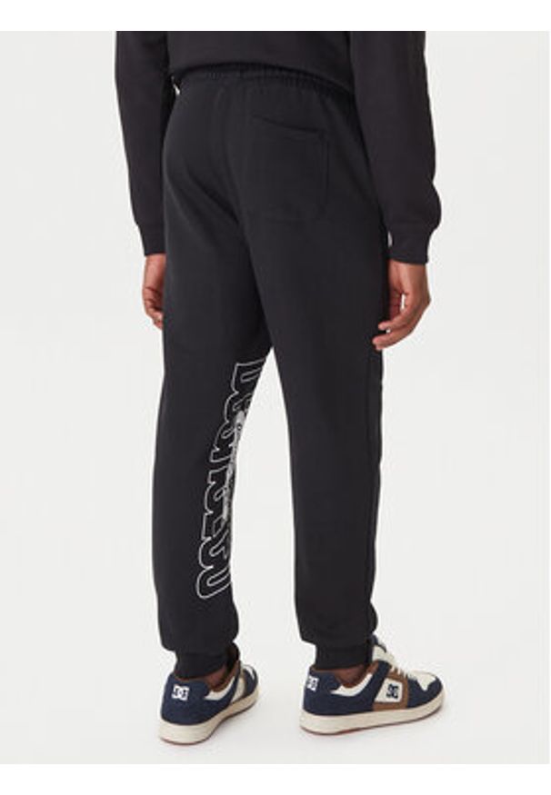 DC Spodnie dresowe EDYFB03093 Czarny Regular Fit. Kolor: czarny. Materiał: bawełna
