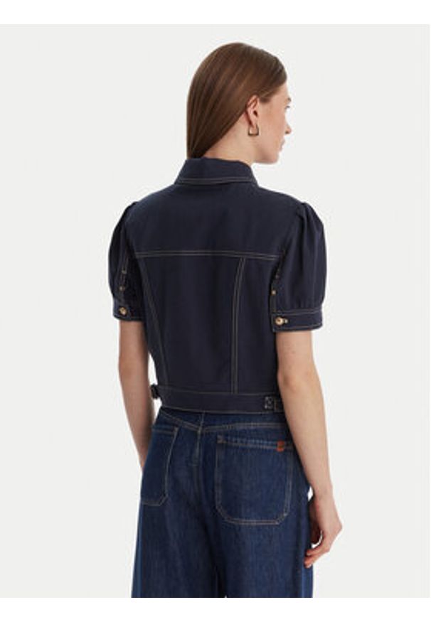 Guess Kurtka jeansowa W6GL08 W1804 Granatowy Regular Fit. Kolor: niebieski. Materiał: syntetyk