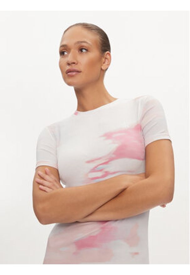 Calvin Klein Jeans Sukienka codzienna J20J223205 Kolorowy Slim Fit. Okazja: na co dzień. Materiał: bawełna. Wzór: kolorowy. Typ sukienki: proste. Styl: casual