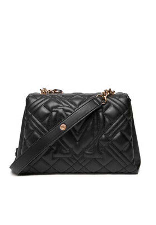 Love Moschino - LOVE MOSCHINO Torebka JC4109PP0NLA0000 Czarny. Kolor: czarny. Materiał: skórzane