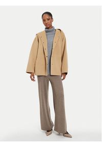 Weekend Max Mara Płaszcz wełniany Gennaio 2425086021 Beżowy Regular Fit. Kolor: beżowy. Materiał: wełna #4