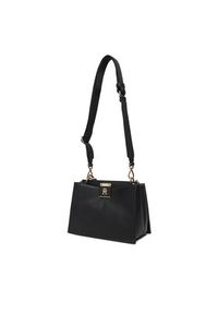 TOMMY HILFIGER - Tommy Hilfiger Torebka Th Her Med Satchel AW0AW17722 Czarny. Kolor: czarny. Materiał: skórzane #5