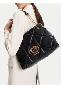 Love Moschino - LOVE MOSCHINO Torebka JC4040PP1NLC0000 Czarny. Kolor: czarny. Materiał: skórzane #5