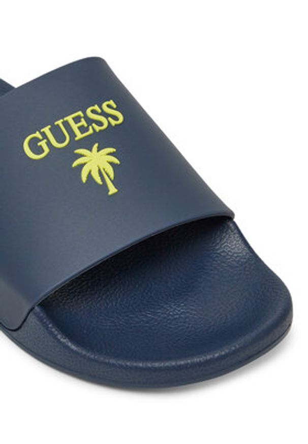 Guess Klapki F5GZ05 BB00F Granatowy. Kolor: niebieski