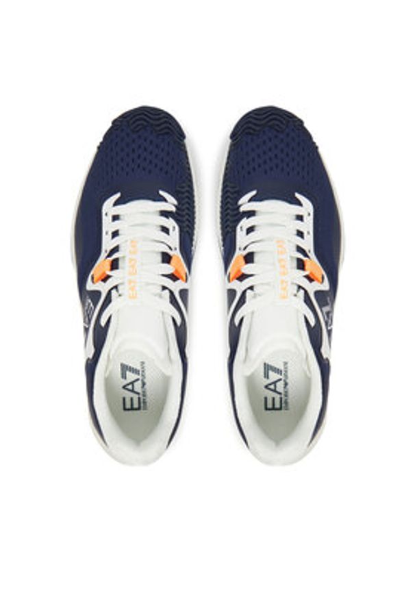 EA7 Emporio Armani Sneakersy X8X248 XK445 U458 Granatowy. Kolor: niebieski. Materiał: materiał