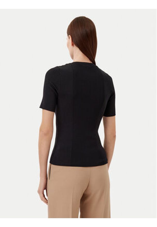 Motivi Sweter M5876000937N Czarny Slim Fit. Kolor: czarny. Materiał: syntetyk