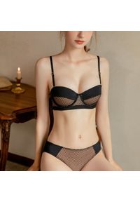 Intica - Komplet bielizny z figami na co dzień i specjalne okazje Ritsa. Kolor: czarny. Materiał: materiał. Wzór: aplikacja #1