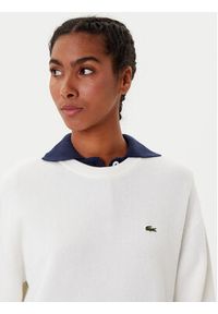 Lacoste Sweter AF4158 Écru Regular Fit. Materiał: bawełna #3