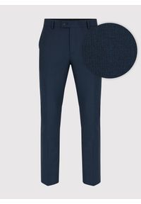 Pako Lorente - PAKO LORENTE – Granatowe spodnie garniturowe. Kolor: niebieski. Materiał: poliester, elastan, wiskoza