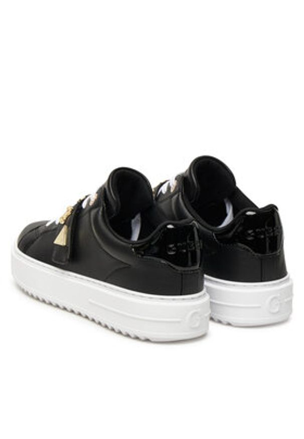 Guess Sneakersy FLTDRI ELE12 Czarny. Kolor: czarny. Materiał: skóra