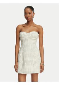 BARDOT - Bardot Sukienka koktajlowa Florine 60134DB Écru Slim Fit. Kolor: kremowy. Materiał: syntetyk. Styl: wizytowy #1