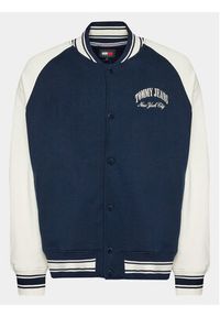 Tommy Jeans Bluza Varsity DM0DM18400 Granatowy Relaxed Fit. Kolor: niebieski. Materiał: bawełna #5