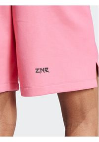 Adidas - adidas Szorty sportowe Z.N.E. Premium IN5097 Różowy Loose Fit. Kolor: różowy. Materiał: bawełna. Styl: sportowy