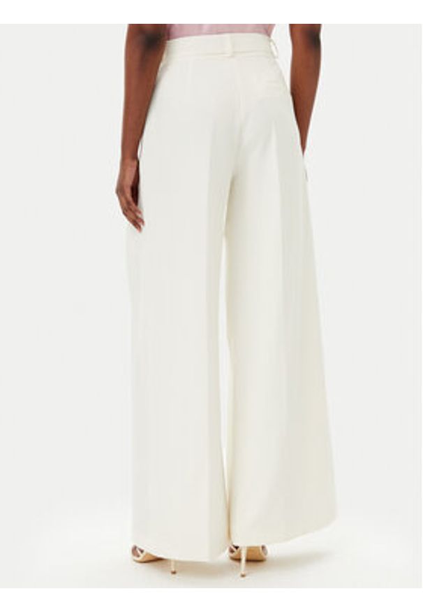 Maryley Spodnie materiałowe 25EB579/43VA Écru Regular Fit. Materiał: syntetyk