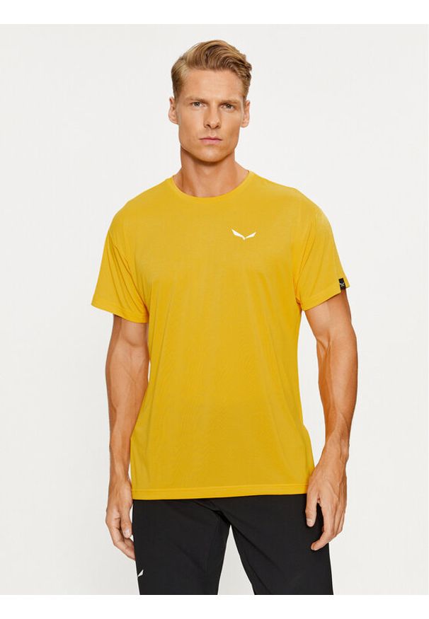 Salewa Koszulka techniczna 026537 Pomarańczowy Regular Fit. Kolor: pomarańczowy. Materiał: syntetyk
