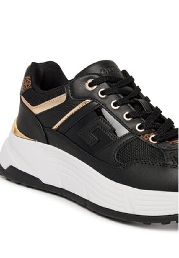 Guess Sneakersy FLTFON FAB12 Czarny. Kolor: czarny. Materiał: skóra