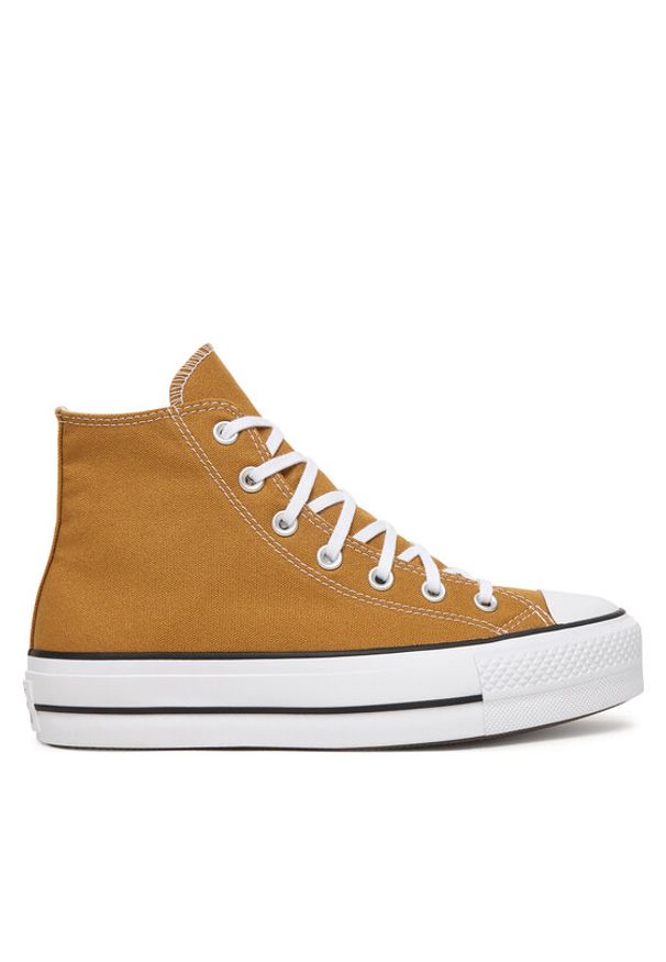 Converse Trampki Chuck Taylor All Star Lift Platform A16103C Pomarańczowy. Kolor: pomarańczowy. Materiał: materiał. Obcas: na platformie