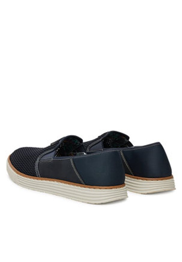 Rieker Półbuty B2267-14 Granatowy. Kolor: niebieski. Materiał: materiał