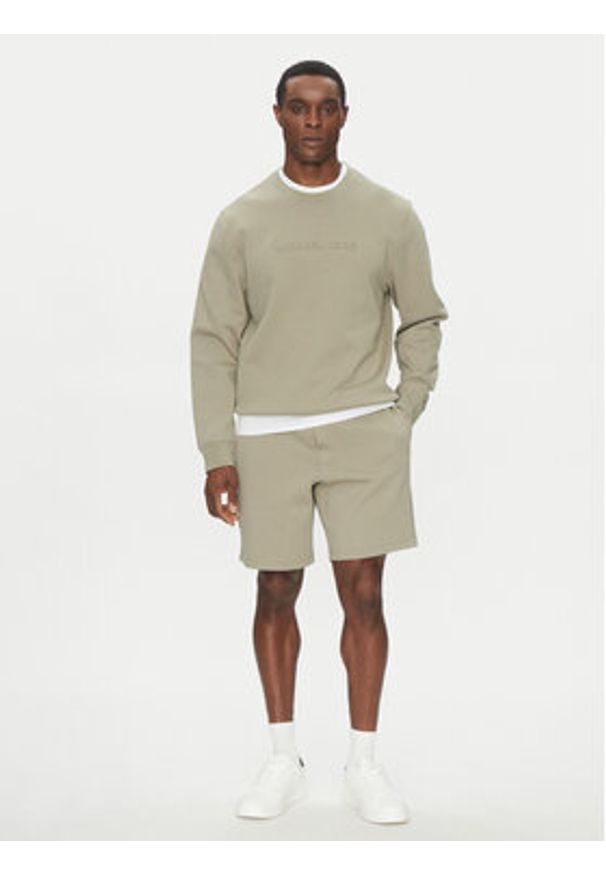 Michael Kors Bluza CF4528J5MF Beżowy Regular Fit. Kolor: beżowy. Materiał: bawełna