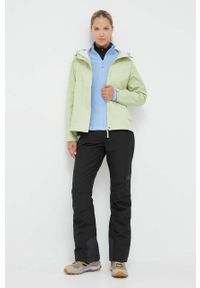 Helly Hansen kurtka outdoorowa kolor zielony. Kolor: zielony. Materiał: materiał. Wzór: nadruk #2