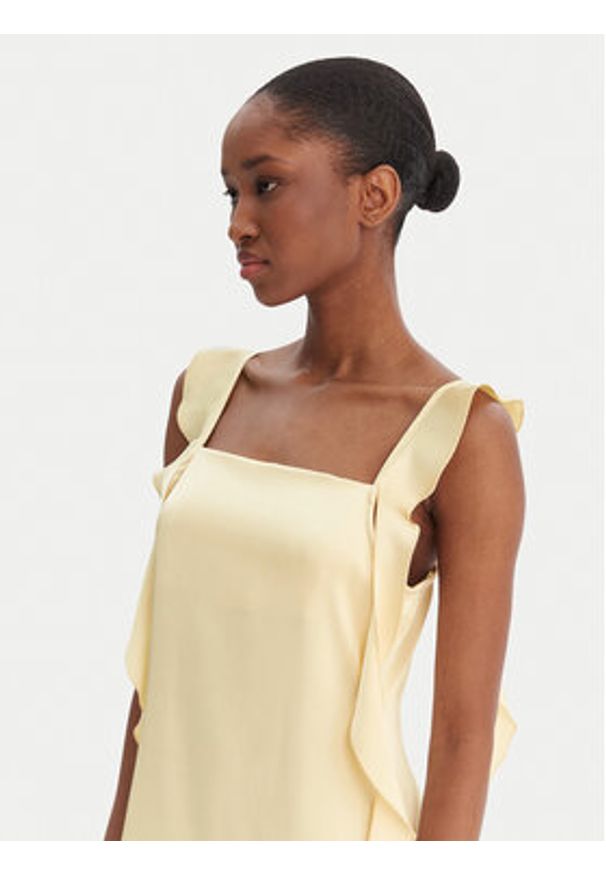 Vero Moda Sukienka koktajlowa Eloisa 10340914 Żółty Slim Fit. Kolor: żółty. Materiał: syntetyk. Styl: wizytowy