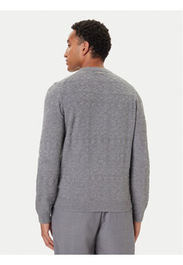 Guess Sweter M5BR42 Z2ZK2 Szary Regular Fit. Kolor: szary. Materiał: syntetyk