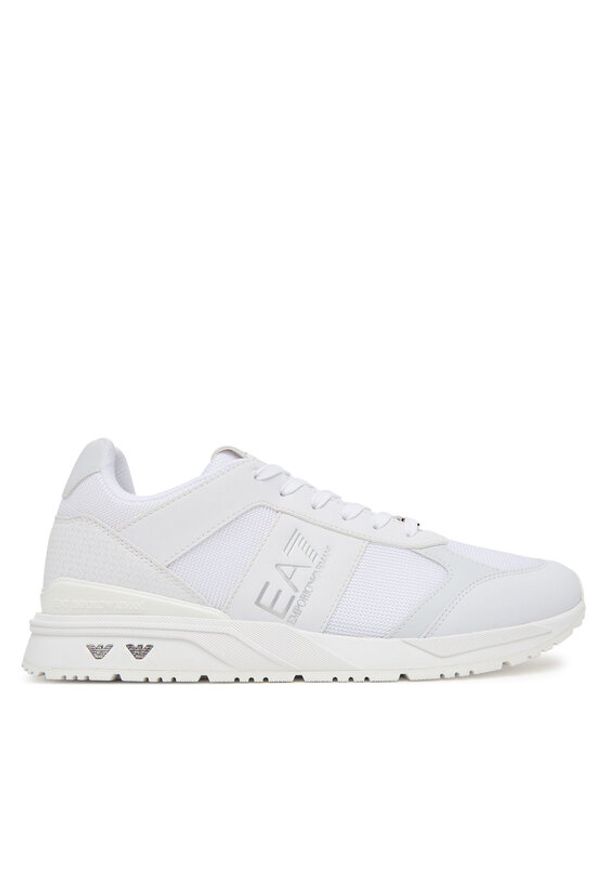 EA7 Emporio Armani Sneakersy 7X000656 AF13550 MZ024 Biały. Kolor: biały. Materiał: skóra