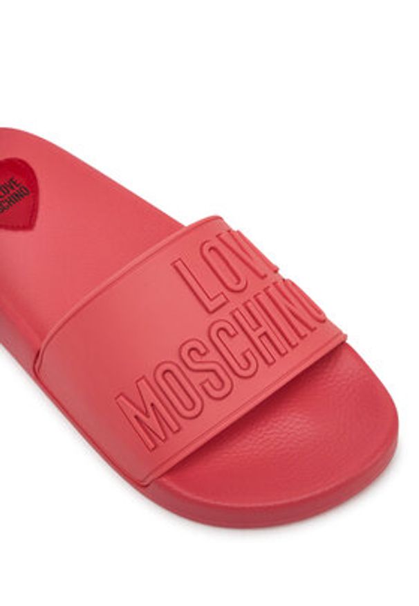 Love Moschino - LOVE MOSCHINO Klapki JA28052G1MI15502 Koralowy. Kolor: pomarańczowy. Materiał: syntetyk