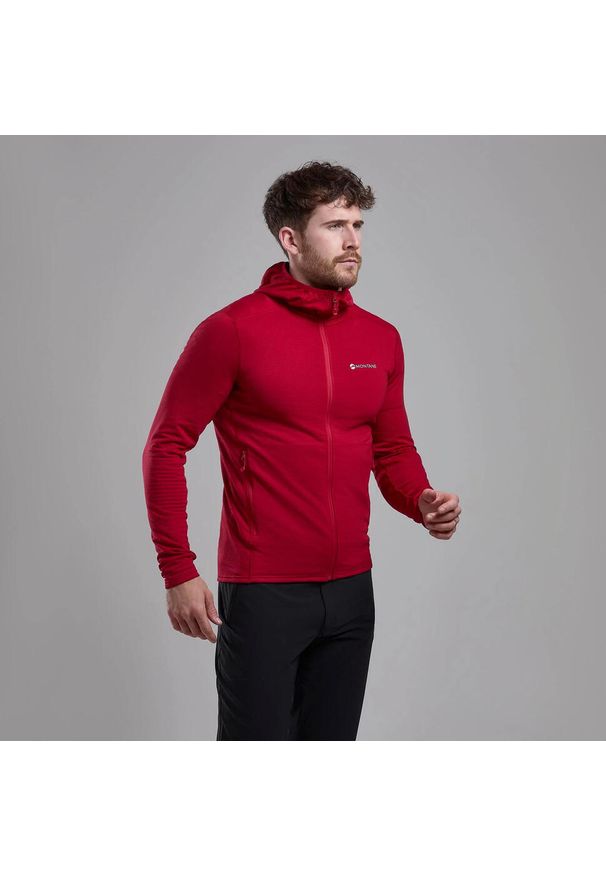 Polar z kapturem Montane Protium Lite. Typ kołnierza: kaptur. Kolor: czerwony. Materiał: polar. Sezon: zima. Sport: narciarstwo