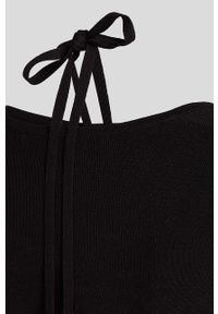 Karl Lagerfeld sukienka KL x The Ultimate icon kolor czarny midi dopasowana. Typ kołnierza: dekolt w karo. Kolor: czarny. Materiał: dzianina, materiał. Długość rękawa: długi rękaw. Typ sukienki: dopasowane. Długość: midi #6