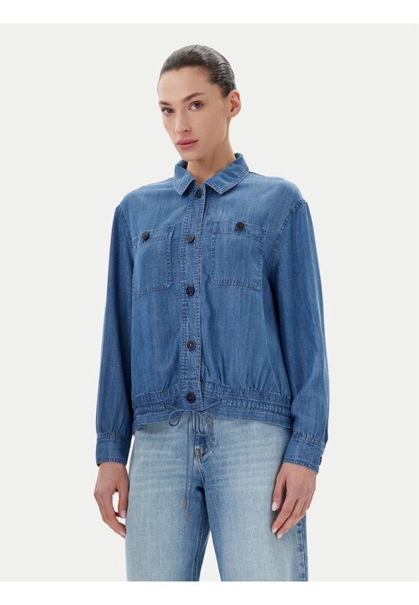 Olsen Kurtka jeansowa 15001600 Niebieski Regular Fit. Kolor: niebieski. Materiał: lyocell, jeans