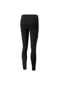 Puma - Damskie legginsy Around the Block PUMA Black White. Kolor: wielokolorowy, czarny, biały