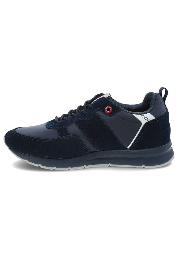 Granatowe Sneakersy Cross Jeans Wygodne Buty Męskie. Kolor: niebieski. Materiał: zamsz, materiał. Szerokość cholewki: normalna