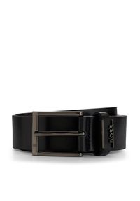 BOSS - Boss Pasek Męski 50491852 Czarny. Kolor: czarny. Materiał: skóra
