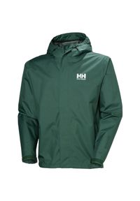 Kurtka wodoodporna Helly Hansen Seven J. Kolor: zielony. Sport: turystyka piesza #1