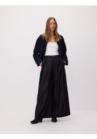 Reserved - Jeansy wide leg - szary. Kolor: szary #1