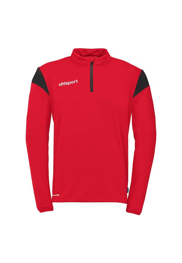 UHLSPORT - Bluza treningowa z zamkiem błyskawicznym 1/4 Uhlsport Squad 27. Typ kołnierza: kołnierzyk stójkowy. Kolor: czerwony, czarny, biały, wielokolorowy. Wzór: kolorowy. Sport: piłka nożna