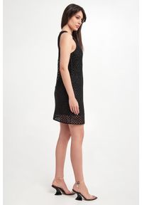 Twinset Milano - Sukienka ażurowa mini TWINSET. Wzór: ażurowy. Długość: mini #6