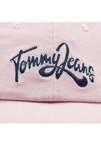 Tommy Jeans Czapka z daszkiem Canvas Summer AW0AW14606 Różowy. Kolor: różowy. Materiał: materiał, bawełna