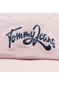 Tommy Jeans Czapka z daszkiem Canvas Summer AW0AW14606 Różowy. Kolor: różowy. Materiał: bawełna, materiał