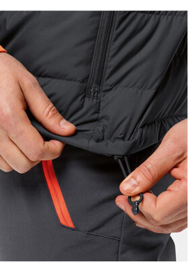 Jack Wolfskin Kamizelka Ather Down Vest 1207691 Czarny Regular Fit. Kolor: czarny. Materiał: syntetyk