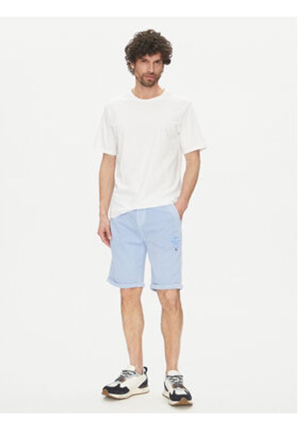 Aeronautica Militare Szorty sportowe 251BF016F583 Błękitny Regular Fit. Kolor: niebieski. Materiał: bawełna. Styl: sportowy