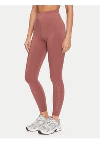 Calvin Klein Performance Legginsy 00GWF4L636 Fioletowy Slim Fit. Kolor: fioletowy. Materiał: syntetyk #1