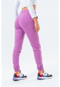 Hype Spodnie LILAC damskie kolor fioletowy gładkie. Kolor: fioletowy. Materiał: dzianina. Wzór: gładki #4
