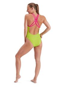 Strój Kąpielowy Speedo Solid Starback – Limonkowy/różowy – Rozmiar 26. Kolor: różowy