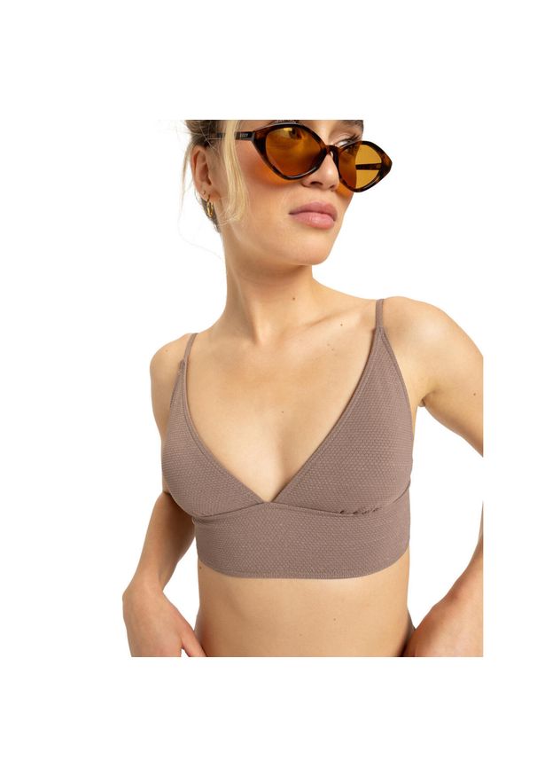 Roxy - Stanik bikini dla Kobiety LASCA. Kolor: brązowy. Materiał: nylon, elastan, materiał